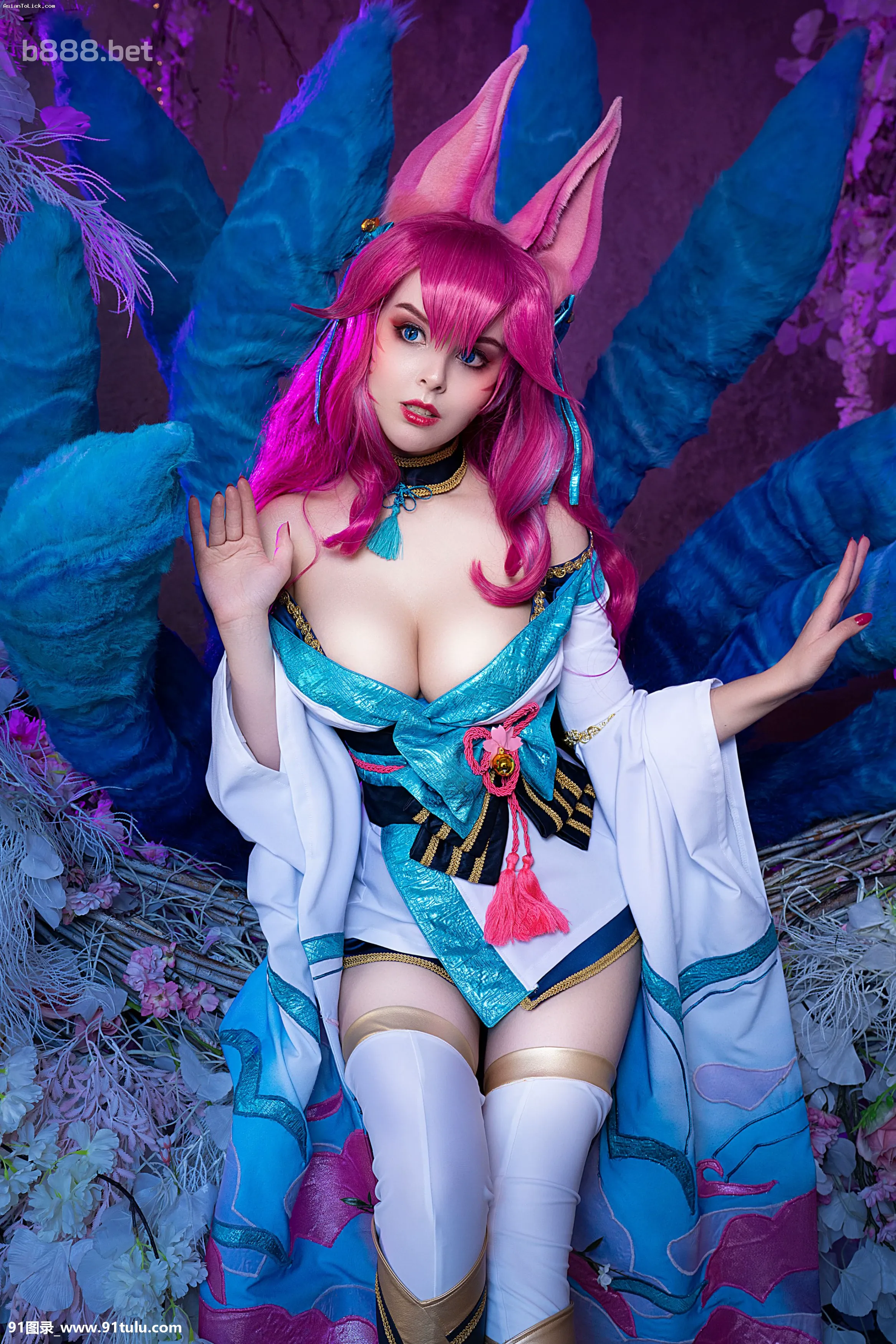 Helly Valentine   Ahri Spirit Blossom Nude Cosplay [20P][マンコ 写真 小陰唇]