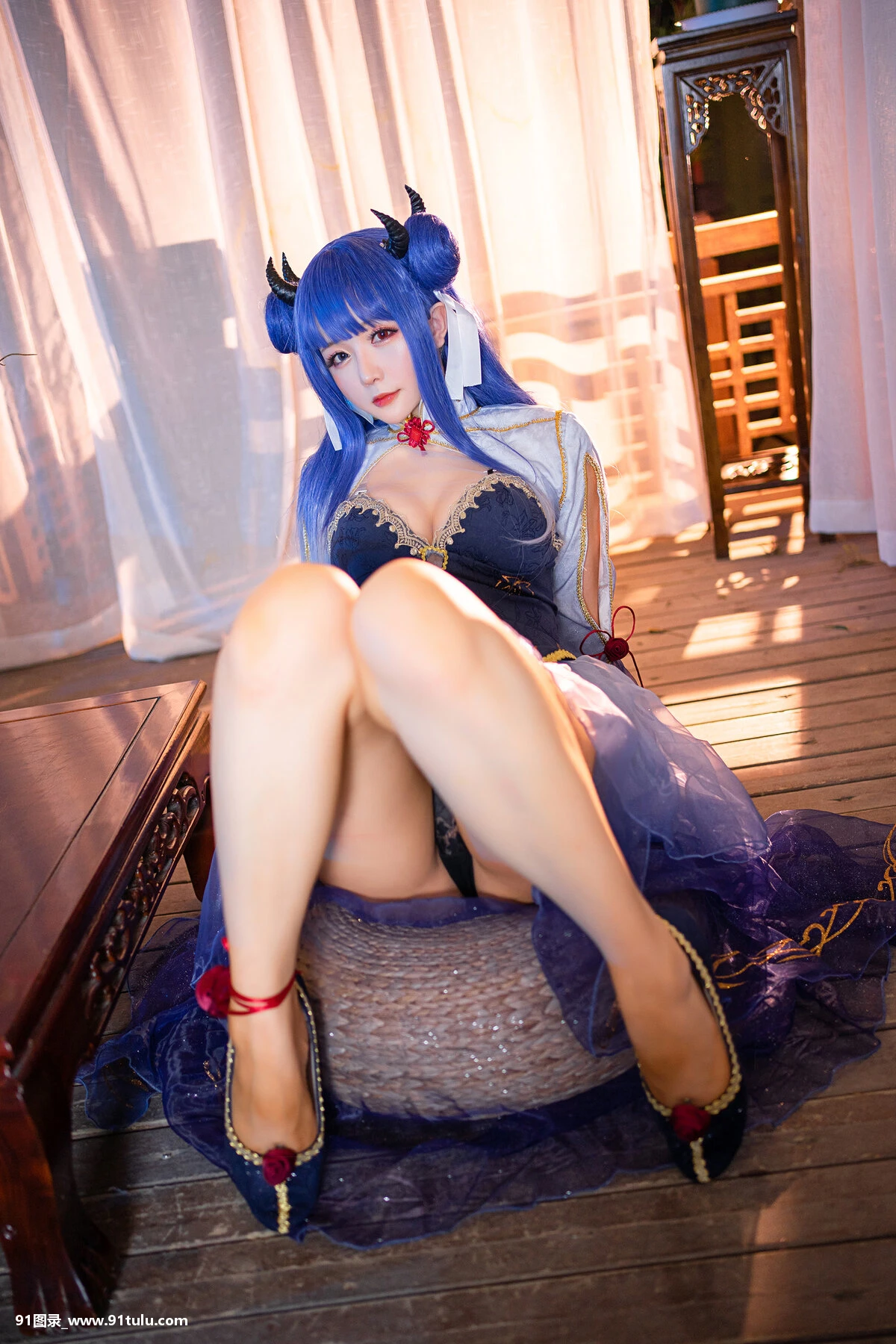 Cosplay [星之迟迟] 伊吹 Ibuki Azur Lane [25P][萝 莉 裸体]
